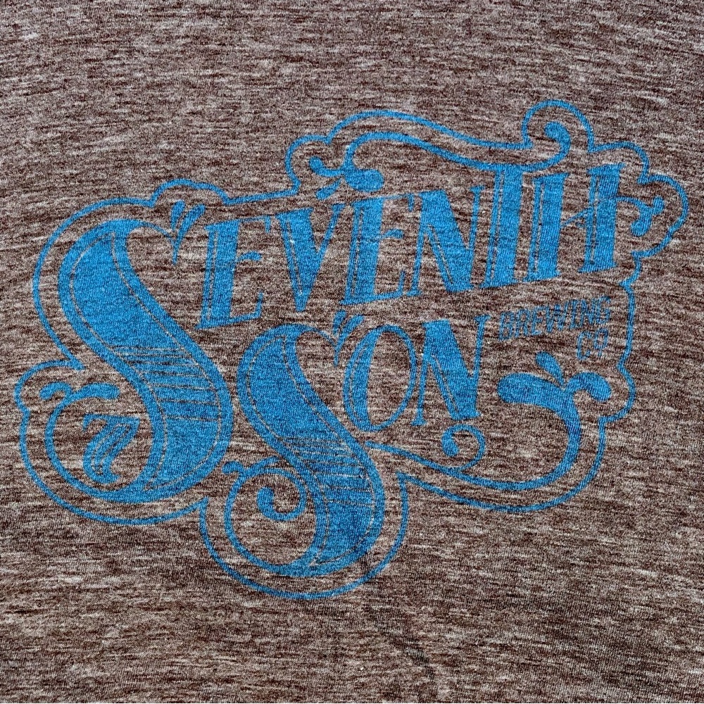 Fully Thrashed Seventh Son Brewing Co. Founding Kickstarter T-Shirt, Size M